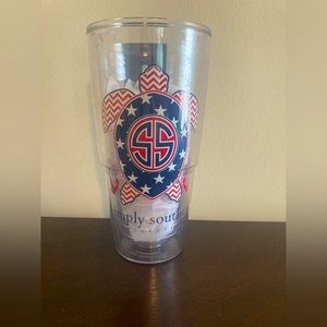24oz Simply Southern Tervis Tumbler! ❤️🤍💙